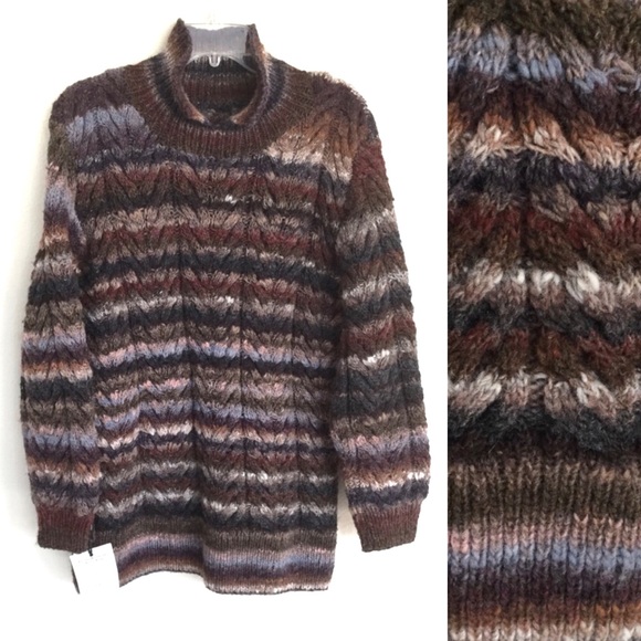 NWT Chunky Hand Knit 100% Wool Ireland Sweater Sz 6-8 - Picture 1 of 7